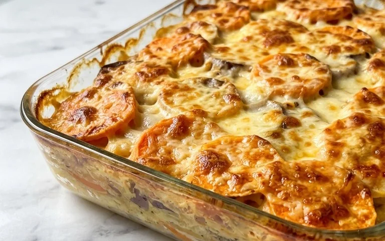 Cheesy Root Vegetable Gratin – Elegant Comfort Dish