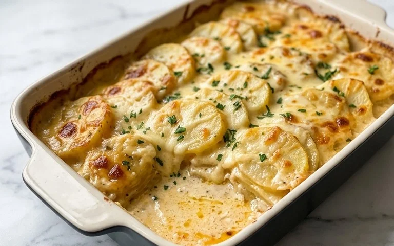 Easy Cheesy Scalloped Potatoes Recipe