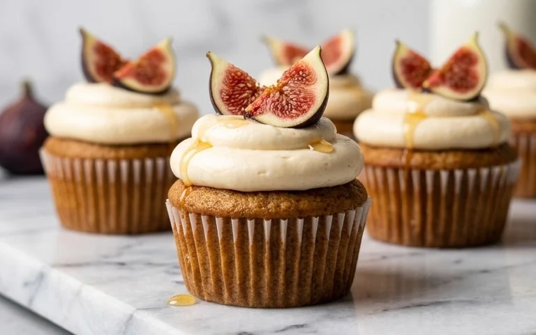 Magical Fig Cupcakes Honey Cream Cheese Frosting
