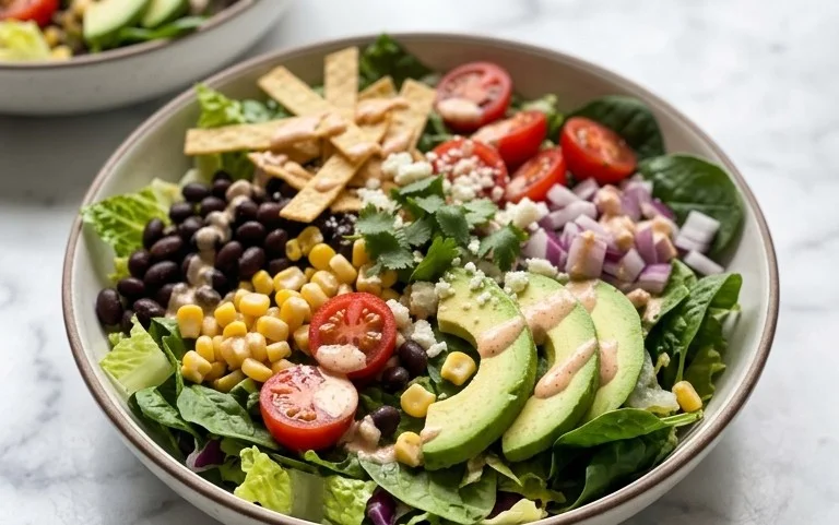 Spicy Southwest Salad-Flavorful & Easy Meal