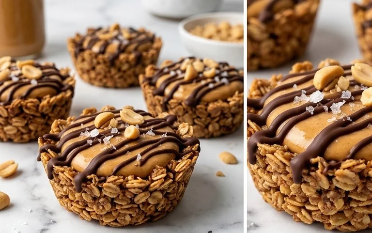 No Bake Peanut Butter Granola Cups Easy Treat
