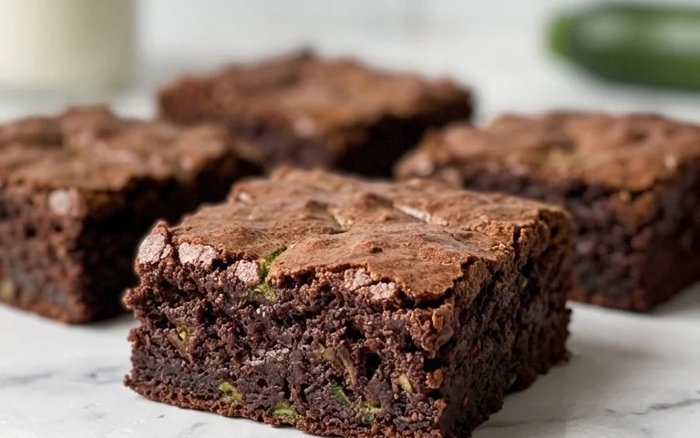 Moist Fudgy Zucchini Brownies-Decadent Treat