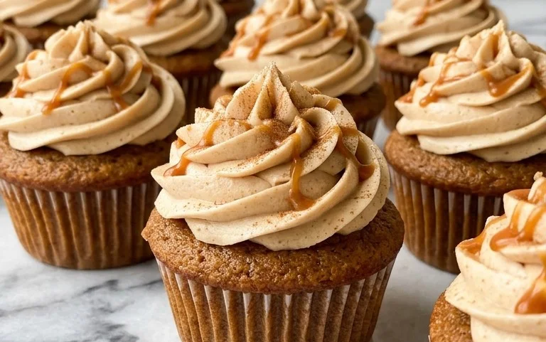 Cozy Apple Cider Cupcakes- Warm Cinnamon Flavor