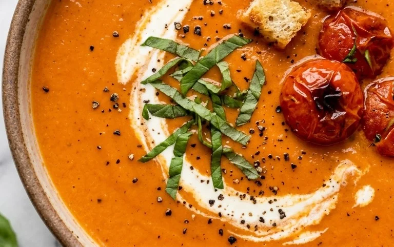 Roasted Tomato Basil Soup